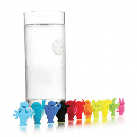 Party people Vacu Vin glass identifiers