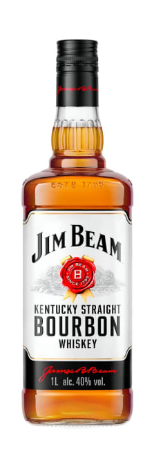 Jim Beam White Kentucky Straight Bourbon Whiskey 1 Liter | Decantalo (1x100cl)