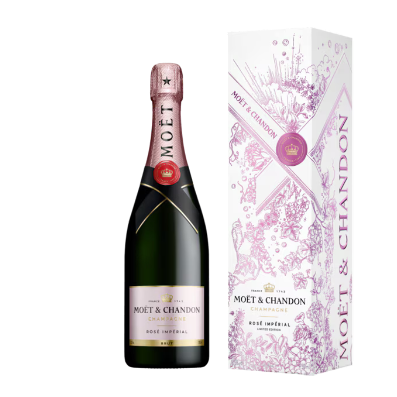 MOËT & CHANDON BRUT & ROSE 4本セット Moët & Chandon Brut & Rosé Champagne Bundle – Luxury