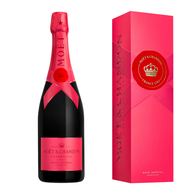 Box 1 bottle Moët & Chandon Imperial Pink Edición Limitada 2025