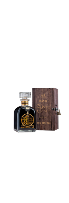 Brandy Monte Cristo 30 años Gran Reserva con Estuche de Madera 70 cl.